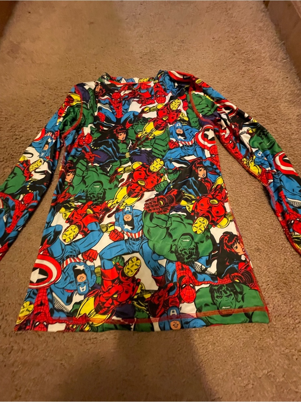 Marvel Comics Long Sleeve Printed T-Shirt Size Small